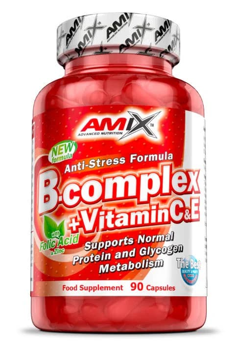 AMIX B-Complex 300mg + Vitamin C & Vitamin E (90 tab) - Titan Premium