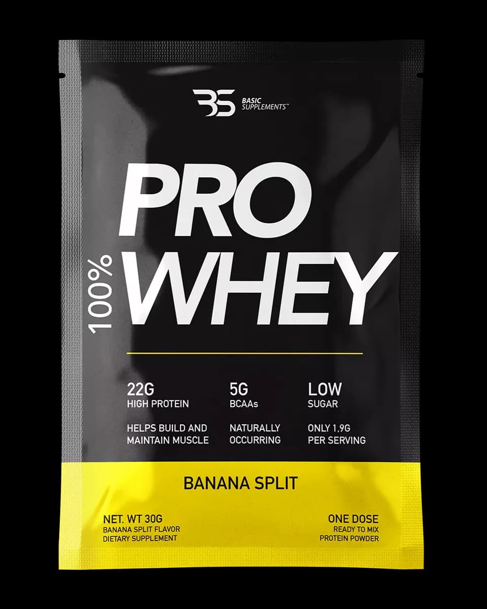 Basic PRO Whey – Banana (30g) - Titan Premium