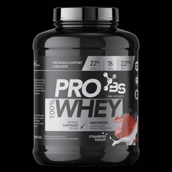Basic PRO Whey - Strawberry (2.27kg) - Titan Premium