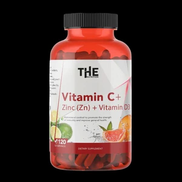THE Nutrition Vitamin C 1000mg+ Cink 15mg + D3 - Titan Premium